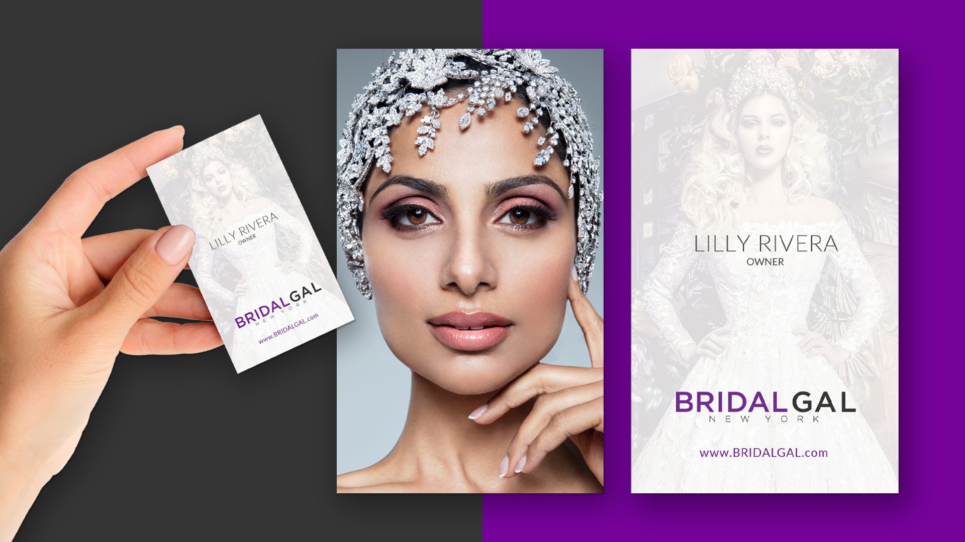 Print Design - Brand Identity - Case Studies - Couture Beauty For The Luxury Bride - BRIDALGAL - Palm Island Creative