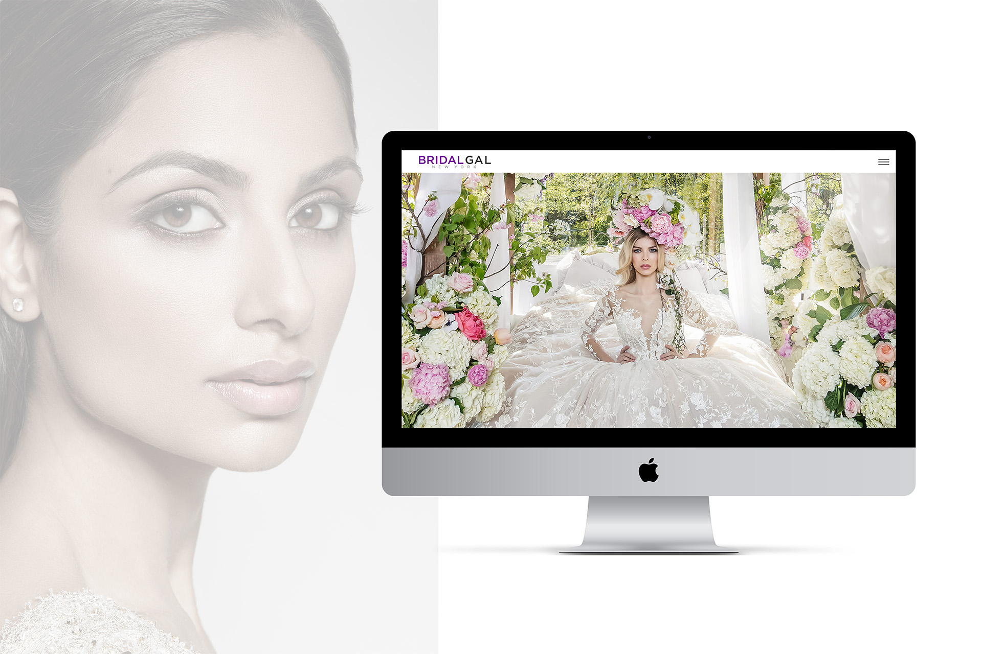Website Design - Case Studies - Couture Beauty For The Luxury Bride - BRIDALGAL - Palm Island Creative