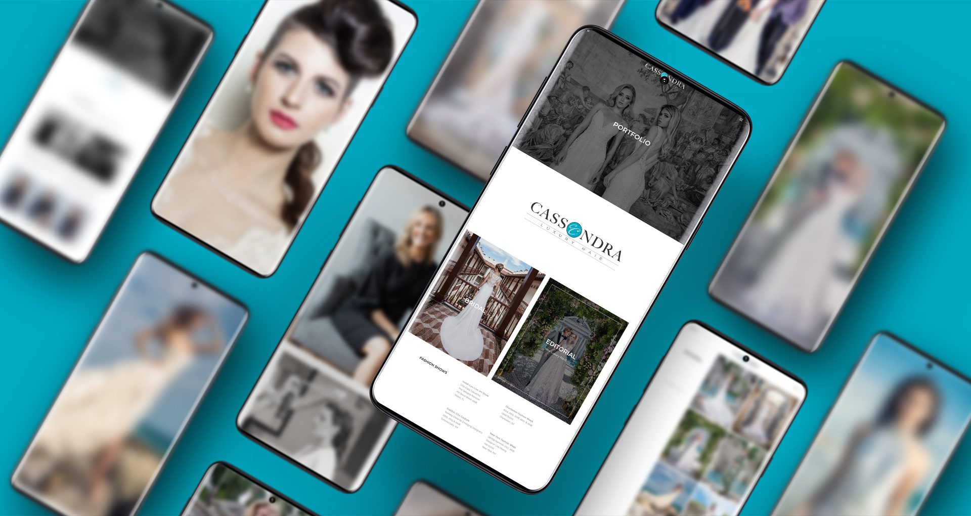 Website Design- Case Studies - Cassondra Luxury Hair - Palm Island Creative