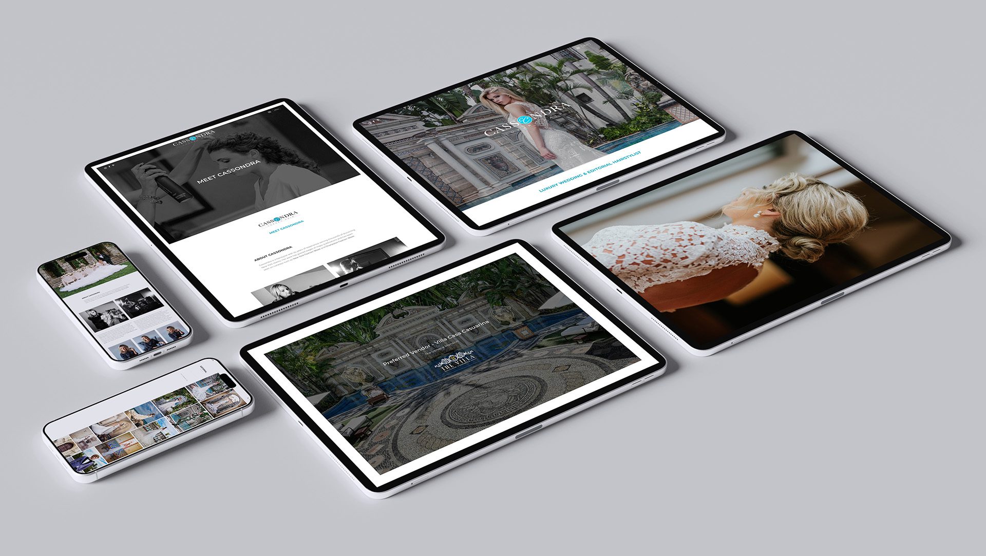 Website Design- Case Studies - Cassondra Luxury Hair - Palm Island Creative