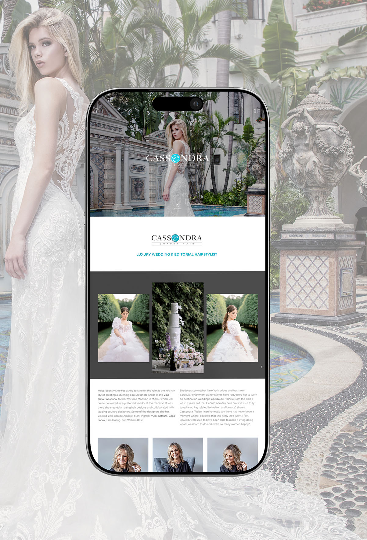 Defining An Elevated Luxury Hair Experience - Website Design- Case Studies - Cassondra Luxury Hair - Palm Island Creative