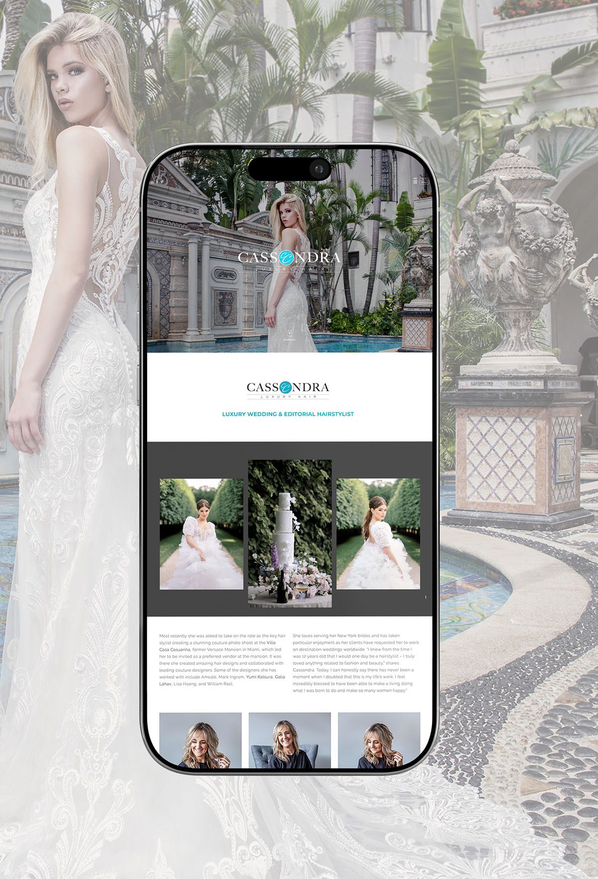 Defining An Elevated Luxury Hair Experience - Website Design- Case Studies - Cassondra Luxury Hair - Palm Island Creative