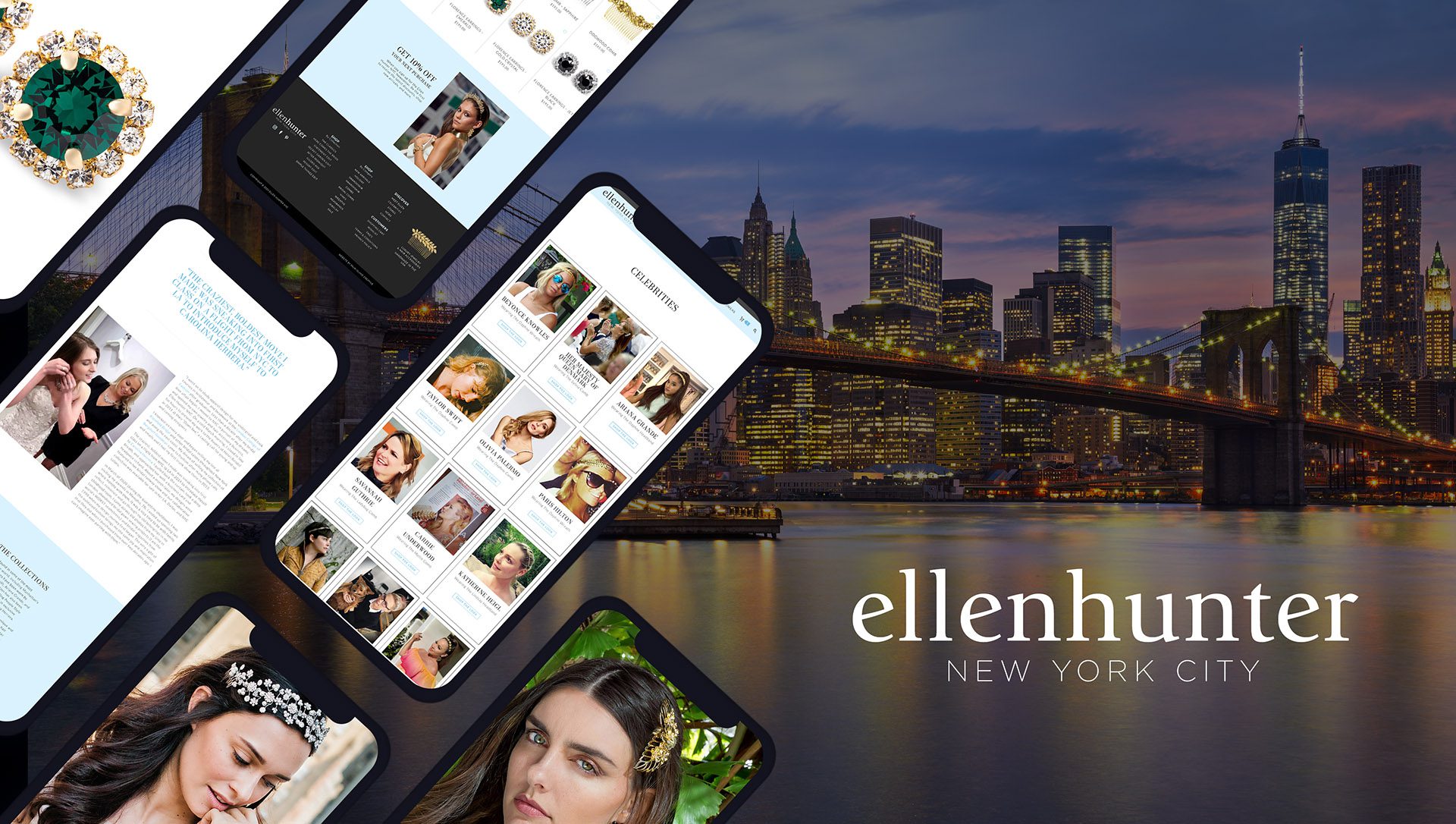 Website Design - Case Studies - Artisanal Design Shaped by Modern Luxury - Ellen Hunter NYC - Palm Island Creative