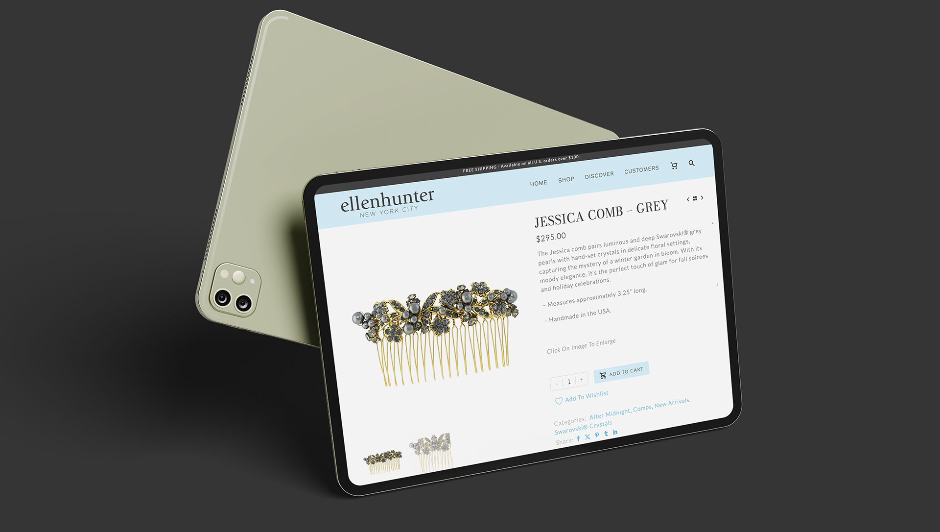 Website Design - Case Studies - Artisanal Design Shaped by Modern Luxury - Ellen Hunter NYC - Palm Island Creative