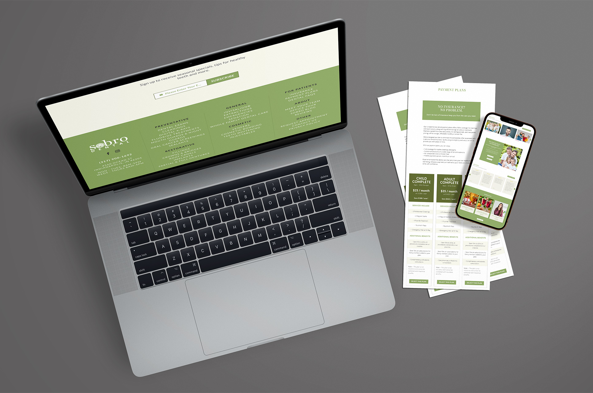 Website Design - Case Studies - Modern Dentistry Rooted In Community - SoBro Dental - Palm Island Creative