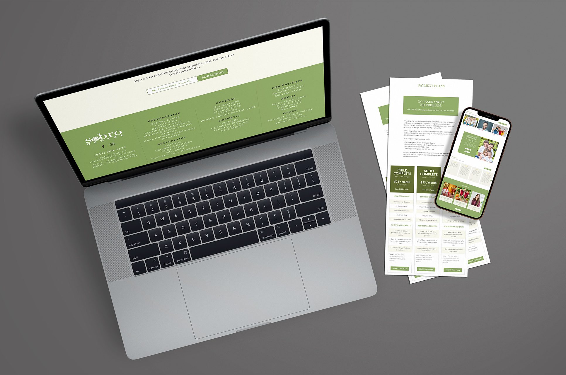 Website Design - Case Studies - Modern Dentistry Rooted In Community - SoBro Dental - Palm Island Creative