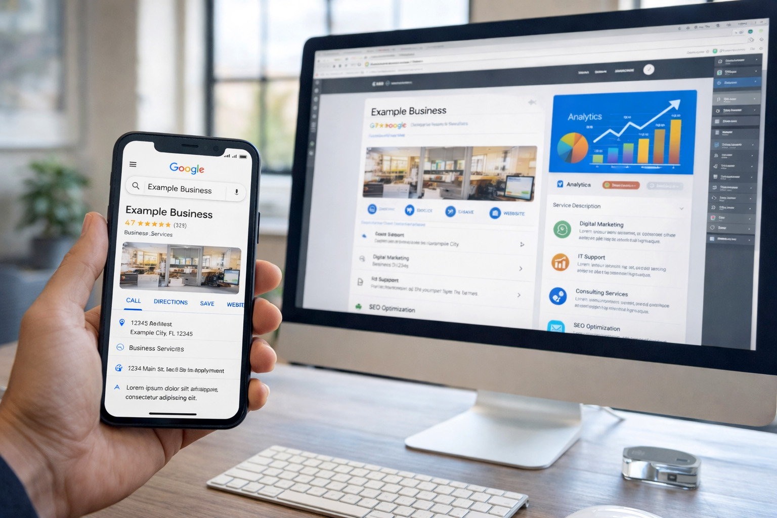 Performance Tracking - Google Business Profile - Palm Island Creative