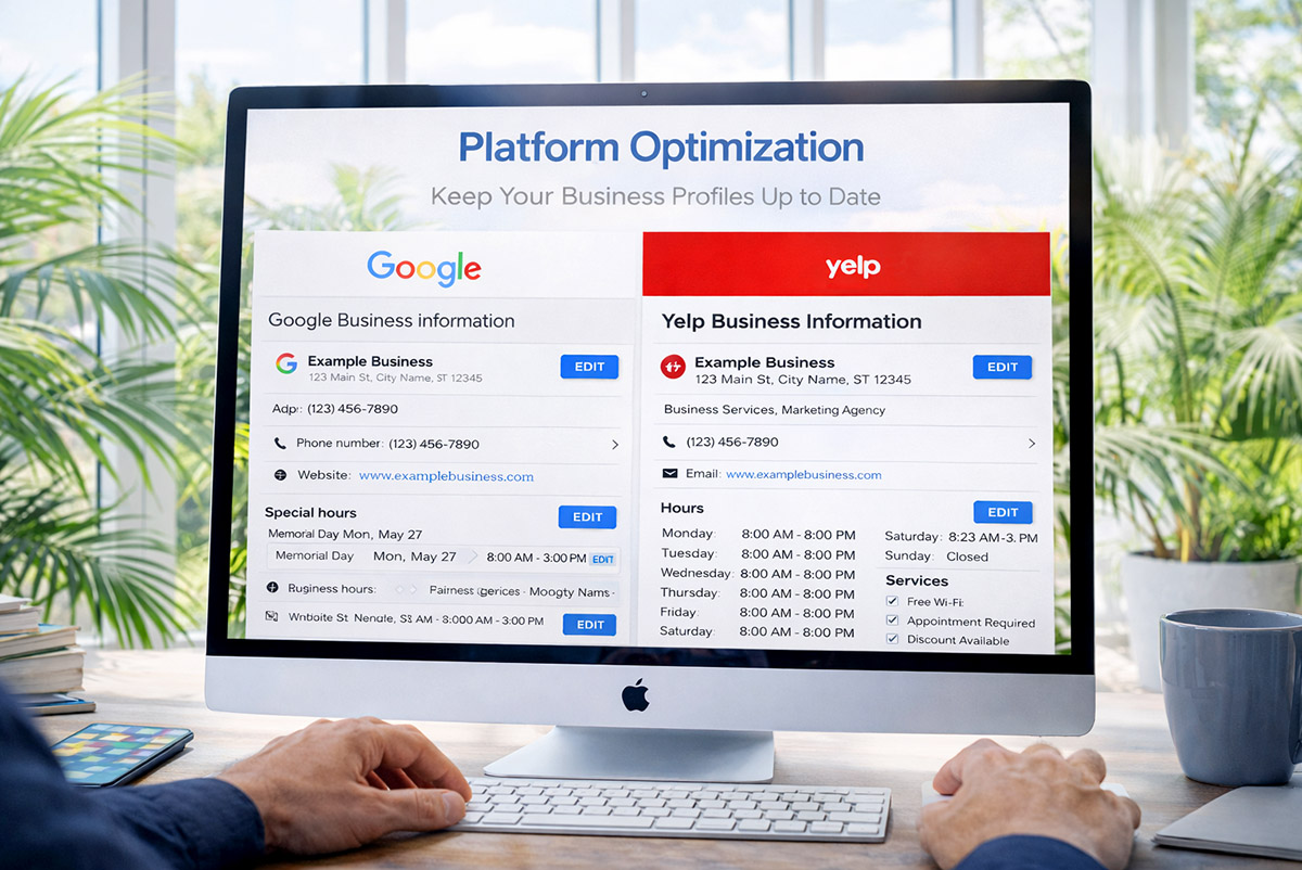 Platform Optimization - Review Management - Palm Island Creative