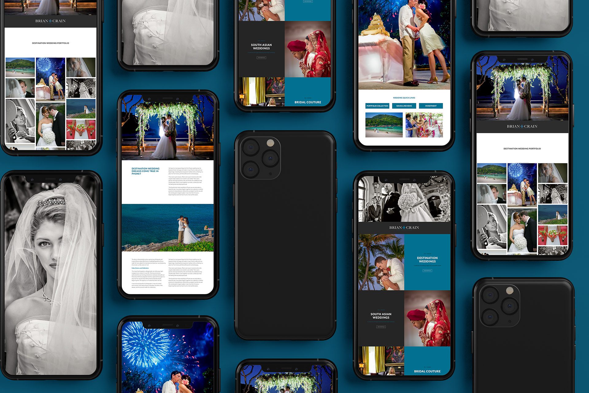 Website Design - Destination Weddings Captured With Editorial Sophistication - Palm Island Creative