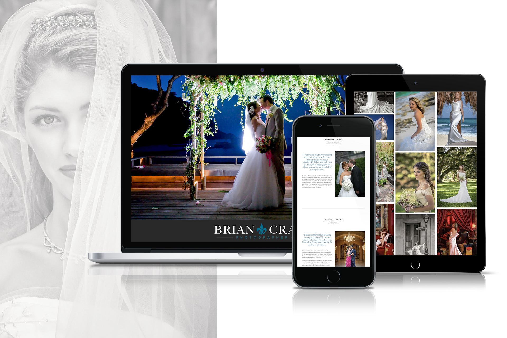 Website Design - Destination Weddings Captured With Editorial Sophistication - Palm Island Creative