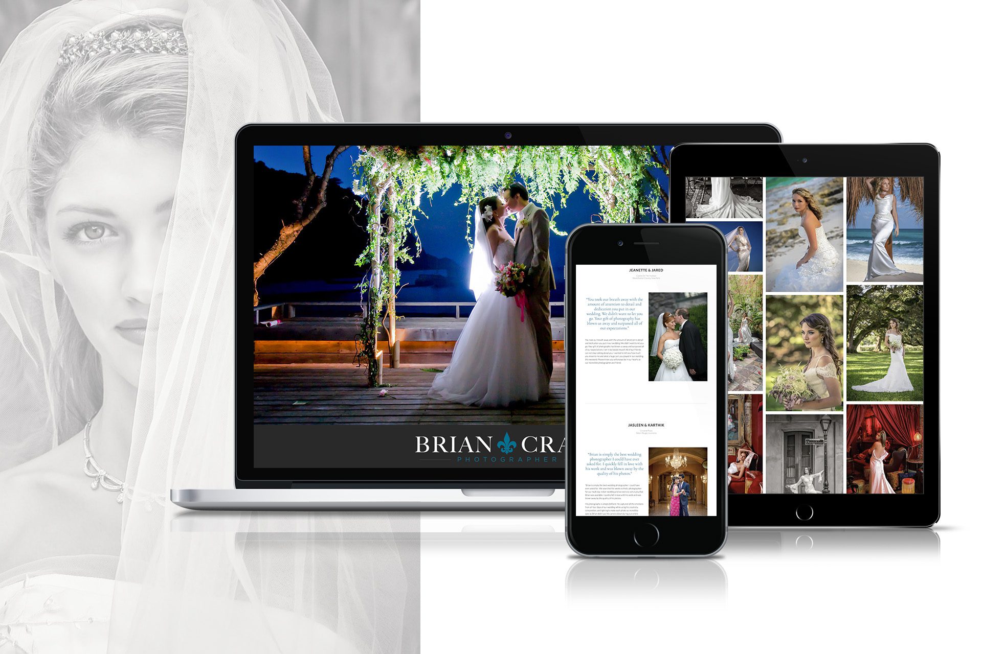 Website Design - Destination Weddings Captured With Editorial Sophistication - Palm Island Creative