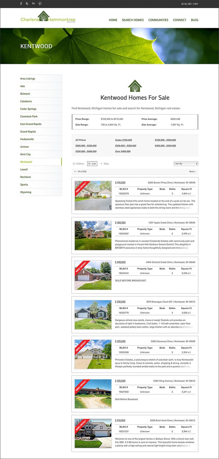 Website Design & Development - Design Portfolio - Palm Island Creative