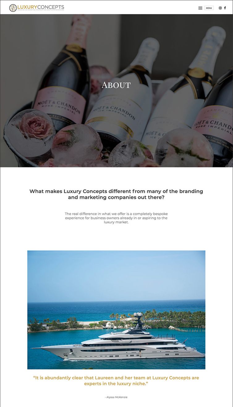 Website Design & Development - Design Portfolio - Palm Island Creative