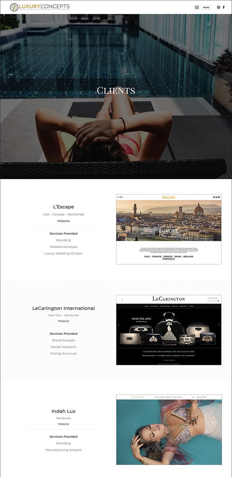 Website Design & Development - Design Portfolio - Palm Island Creative