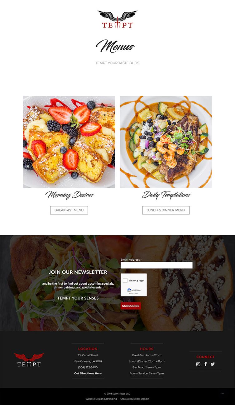 Website Design & Development - Design Portfolio - Palm Island Creative
