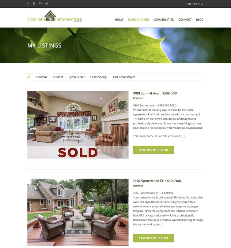 Website Design & Development - Design Portfolio - Palm Island Creative